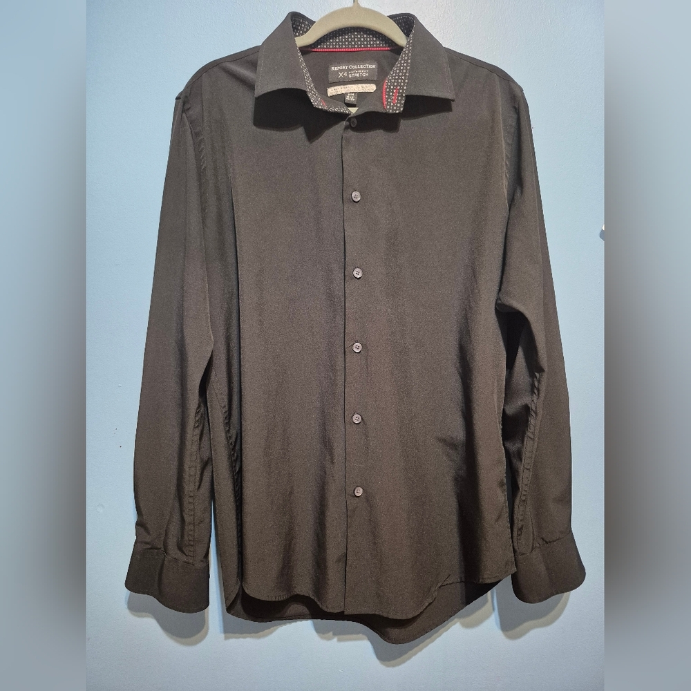 Report Collection Black Men's Lightweight Shirt Jacket